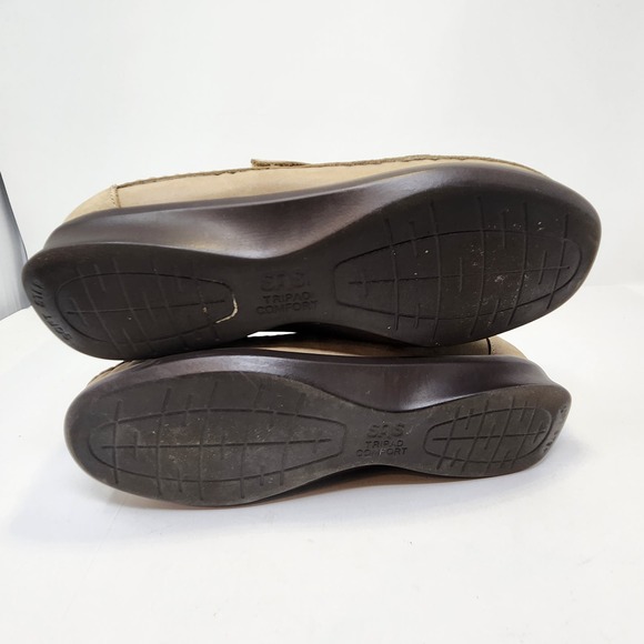 SAS Tripad Comfort Womens Roamer Tan Leather Walking Loafers Shoes Size 8 M - Picture 10 of 10